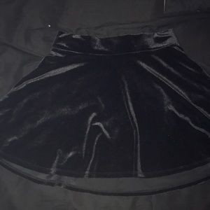 Forever 21-Velvet Skater Skirt